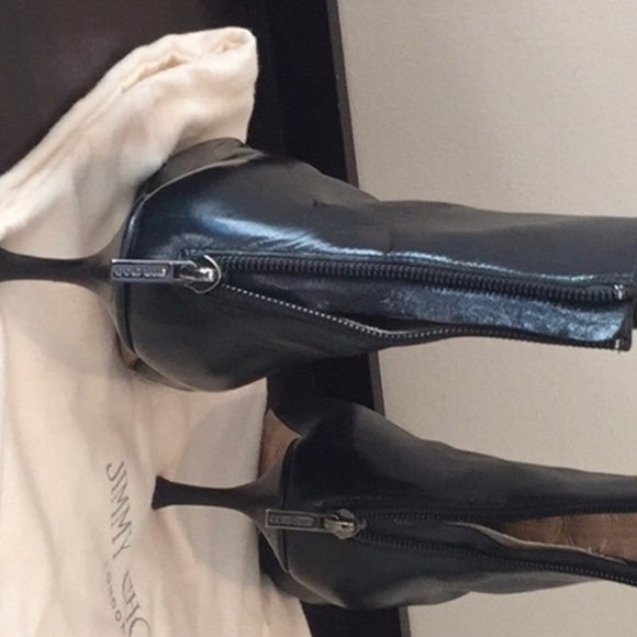 Jimmy Choo black leather ankle boots - Picture 4 of 5